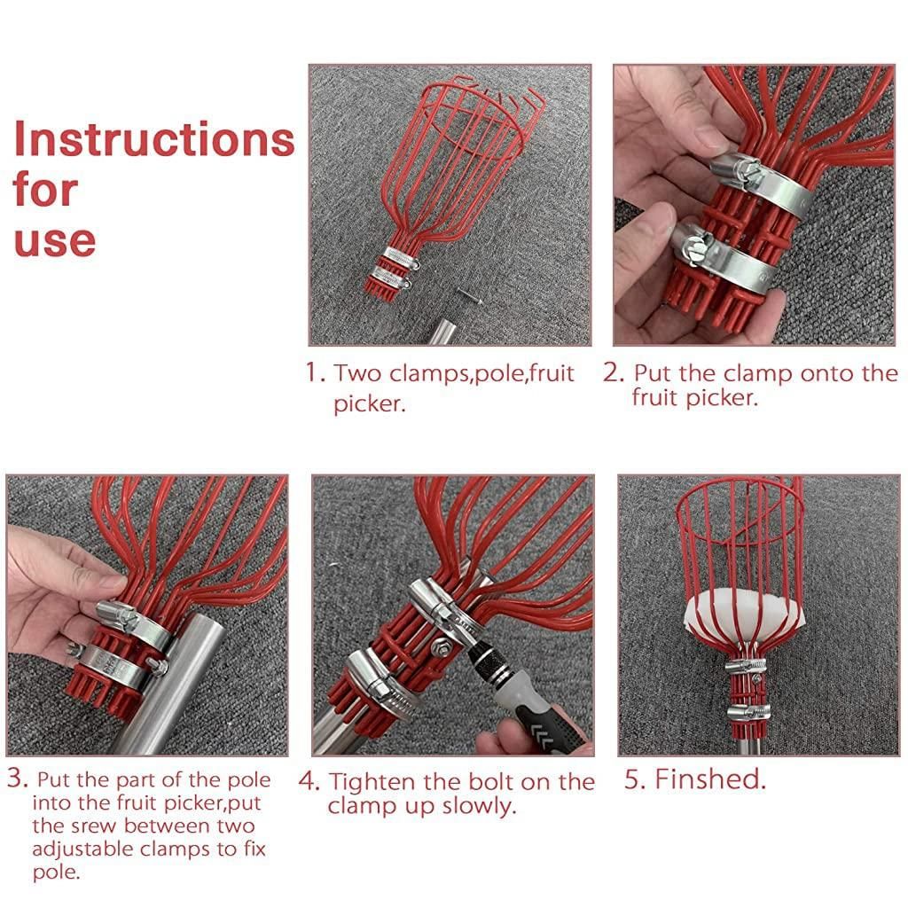 Fruit Picker with Basket